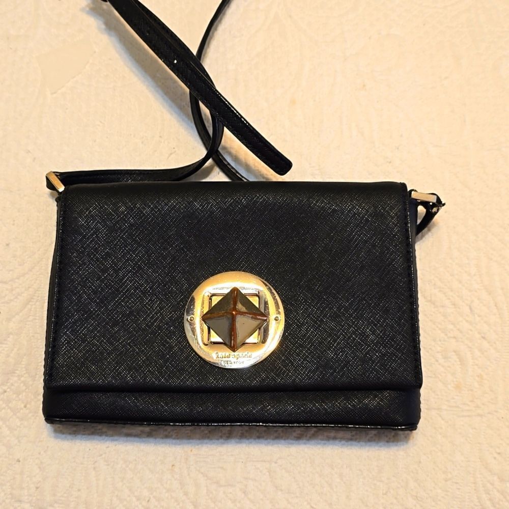 Black‎ Kate Spade cocktail clutch